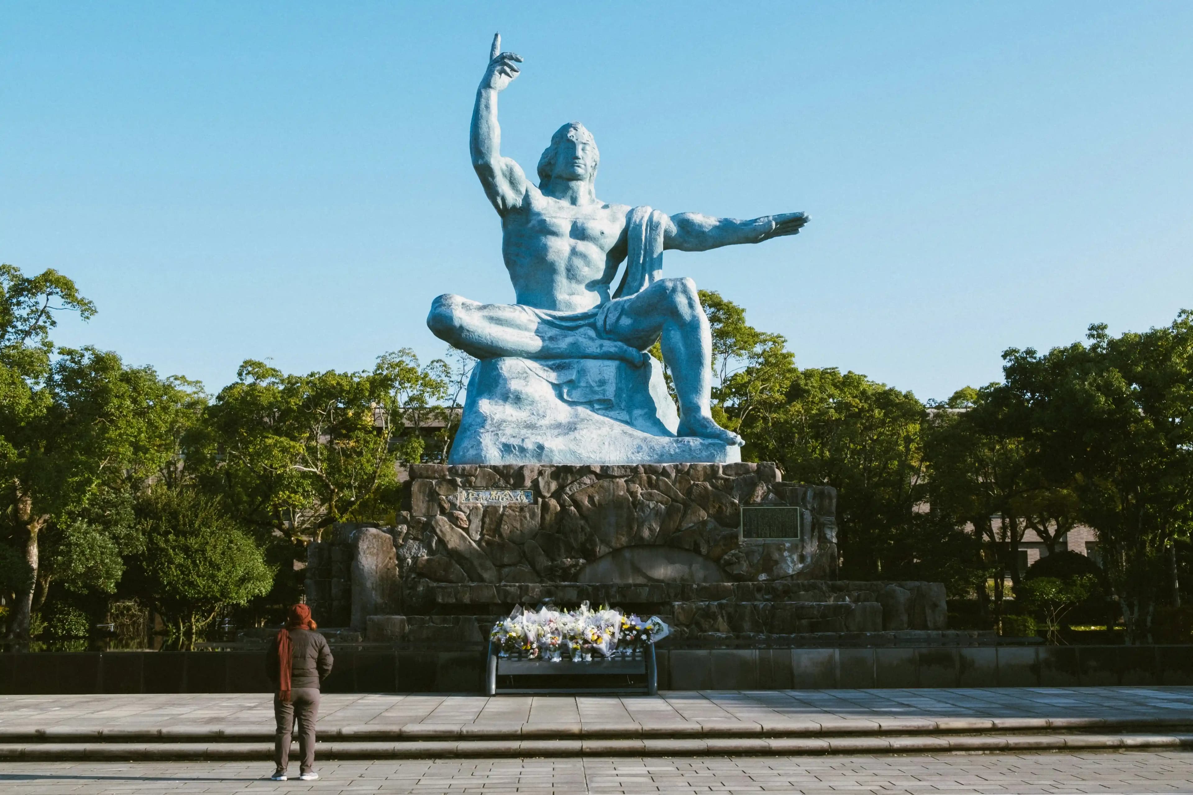 Nagasaki Peace Statue in Nagasaki Peace Park, Japan